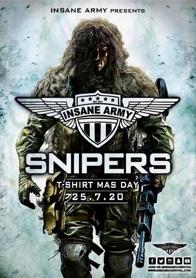 Insane Carnival presents “Snipers” T-Shirt Mas Day for Antigua Carnival